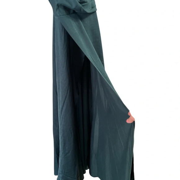 Dark emerald green strapless corset formal gown - Picture 7 of 7